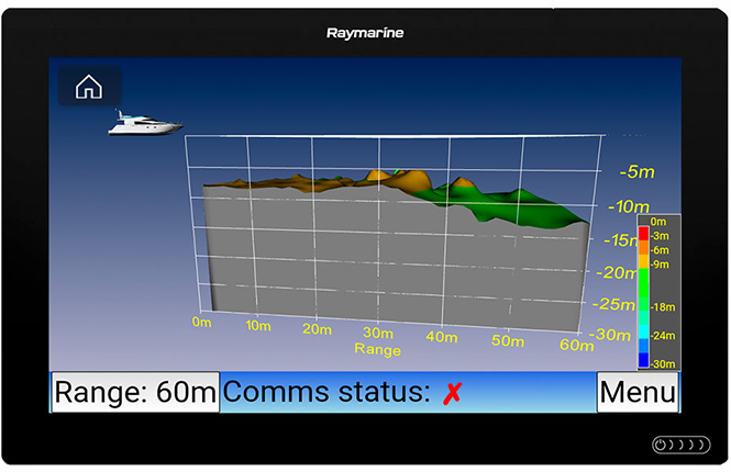 echopilot FLS-3D Raymarine Display Full Screen