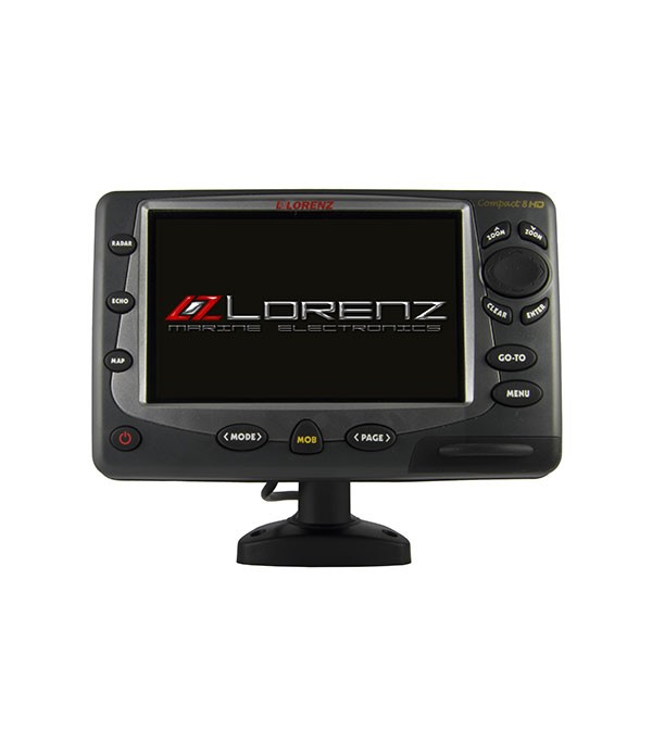 LORENZ 8" WIDE SCREEN VIDEO INPUT GPS PLOTTER WITH EXTERNAL GPS